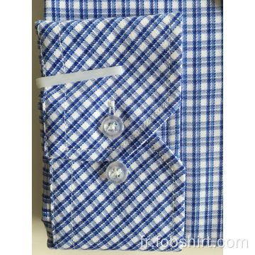 Chemise business teinte en fil